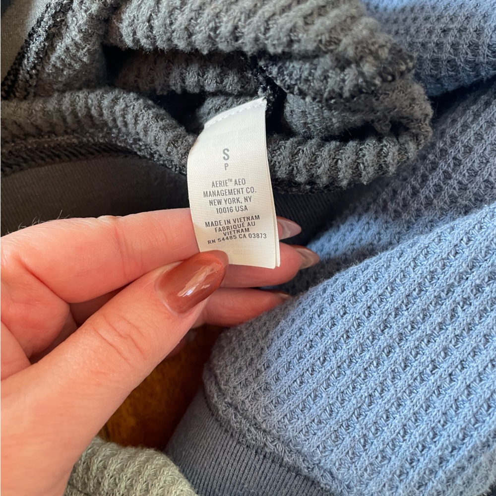 3 Aerie Waffle Hoodies - Picture 9 of 10
